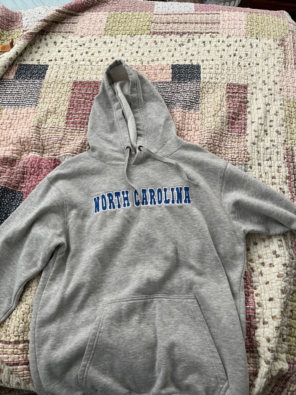 North Carolina Gray Hooded Sweatshirt - Classic Collegiate Pullover